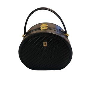 Notiq Black Round Purse With Guitar Strap